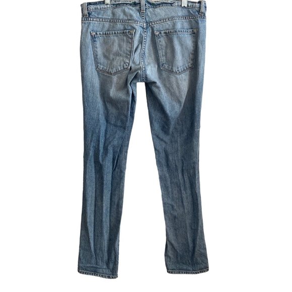 J brand Jeans Womens 26 Nimes Ripped Distressed Destroyed Medium Wash Stretch - Picture 2 of 11